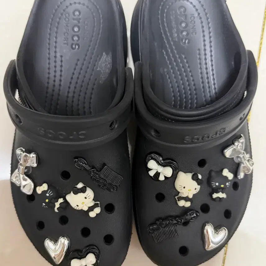 [BUNJANG] Crocs Women's Black Clogs / 크록스 우먼 블랙