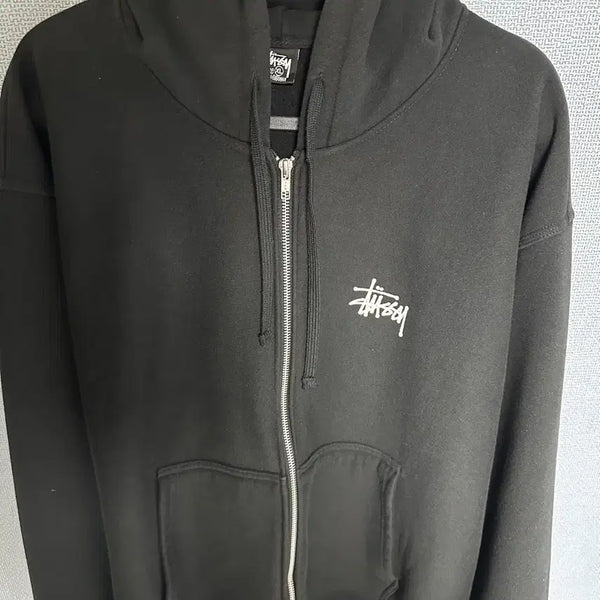[BUNJANG] Stussy Basic Stussy Zip-Up Hoodie Black XL / 스투시 후드 집업