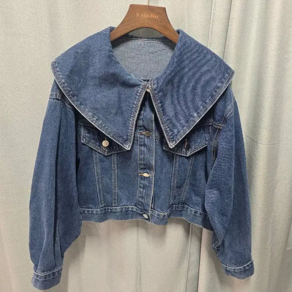 [BUNJANG] Collar Denim Jacket / 카라 데님 청자켓88