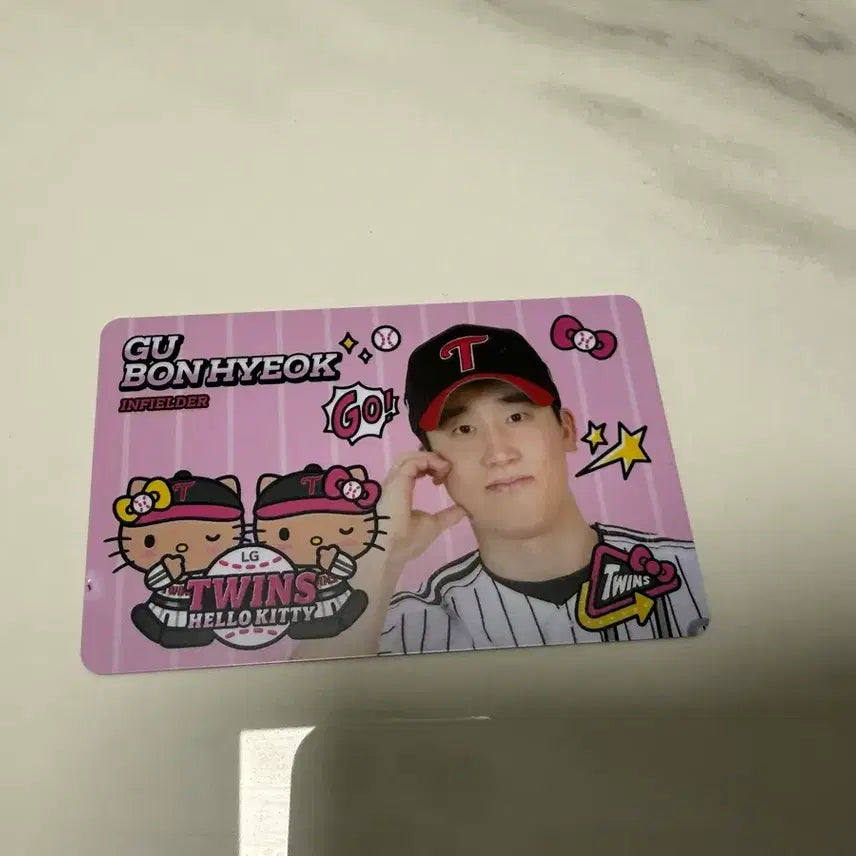 [BUNJANG] LG Twins Koo Bon-hyeok Hello Kitty Photocard / 엘지트윈스 구본혁 키티 포토카드