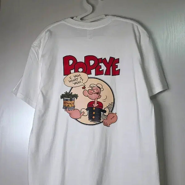 [BUNJANG] Popeye Loose Fit Short Sleeve T-Shirt / (새상품) 뽀빠이 루즈핏  반팔티 / M 여성