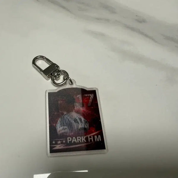 [BUNJANG] LG Twins Park Hae-min Lenticular Keychain / 엘지트윈스 박해민 랜티큘러 키링