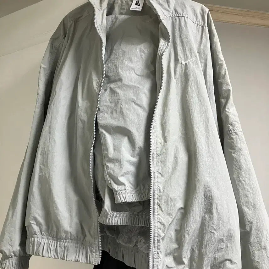 [BUNJANG] Nike NRG Track Jacket (M) & Track Pants (S) Set - Light Smoke Grey / 나이키 NRG 트랙자켓(M) 트랙팬츠(S) 세트 라이트 스모크 그레이