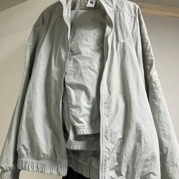 [BUNJANG] Nike NRG Track Jacket (M) & Track Pants (S) Set - Light Smoke Grey / 나이키 NRG 트랙자켓(M) 트랙팬츠(S) 세트 라이트 스모크 그레이
