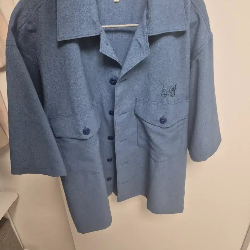 [BUNJANG] Needles Studios Bespoke Short Sleeve Shirt / 니들스 스튜디오스 별주 반팔셔츠 M(105)
