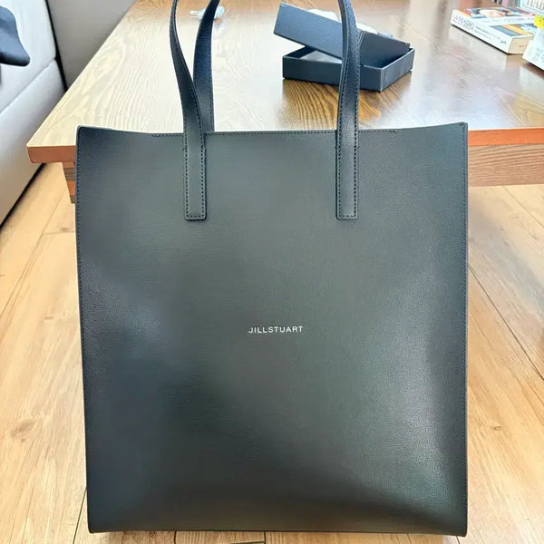[BUNJANG] JILLSTUART NEW YORK Leather Tote Bag Black / 질 스튜어트 뉴욕 레더 토트백 블랙