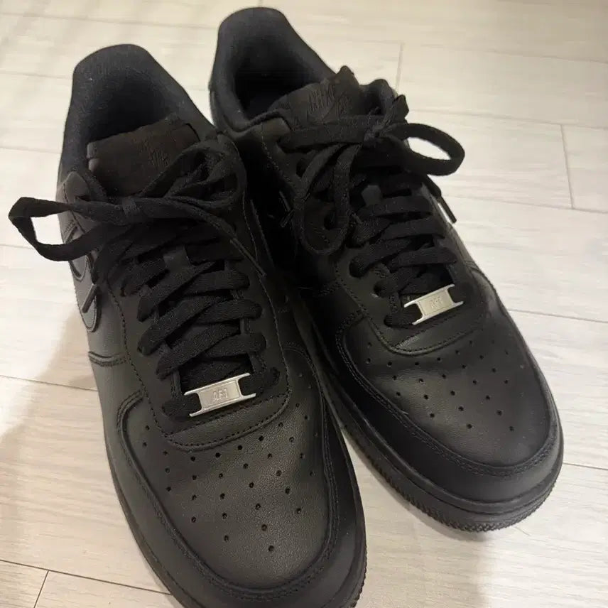 [BUNJANG] Nike Air Force 1 Low Black / 나이키 에어포스 로우 블랙 2회착 팝니다