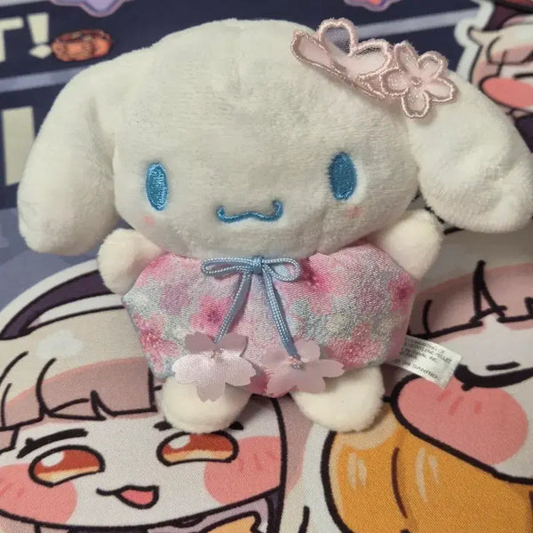 [BUNJANG] Cinnamoroll Sakura Plush Doll / 시나모롤 벚꽃 사쿠라 찰찰이 인형 누이 산리오 일본
