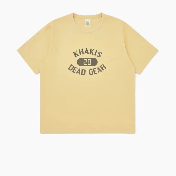 [BUNJANG] Khakis Major SS T-Shirt Pale Yellow L Size / [새상품] 카키스 메이저 ss 티셔츠 pale yellow L 사이즈