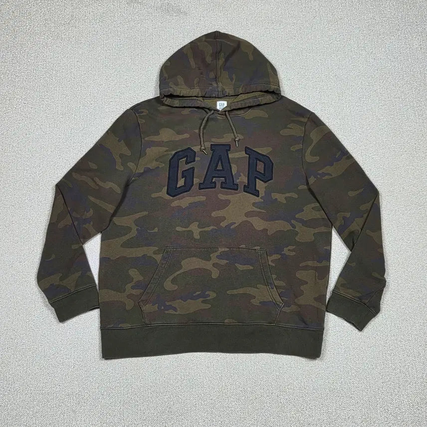 [BUNJANG] GAP Camouflage Arch Logo Fleece Hoodie XL / [GAP] 카모플라쥬 아치 로고 플리스 후드티 | A00531