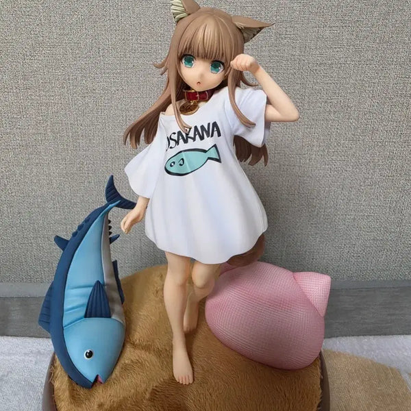 [BUNJANG] Kinako My Cat Is a Girl Morning Ver. Figure (Unsealed) / 우리집 고양이가 여자애라 귀여워 키나코 굿모닝 ver 피규어 개봉품