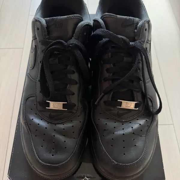 [BUNJANG] Nike x Supreme Air Force 1 All Black (280) / [KREAM 정품] 나이키 x 슈프림 에어포스 1 올블랙 280