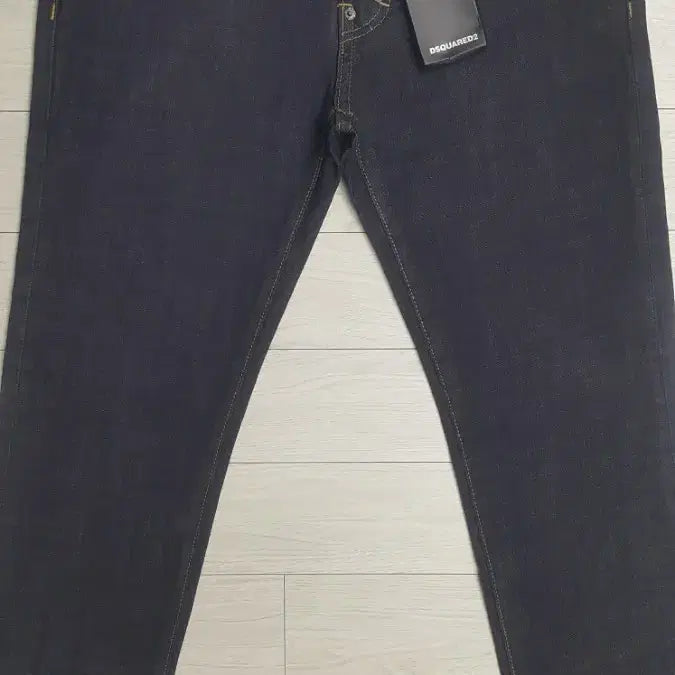 [BUNJANG] Dsquared2 Black Patch Slim Fit Stretch Denim Jeans 32" / 디스퀘어드2(사방스판) 블랙패치 얇은수입대님 32인치(No.381)새상품