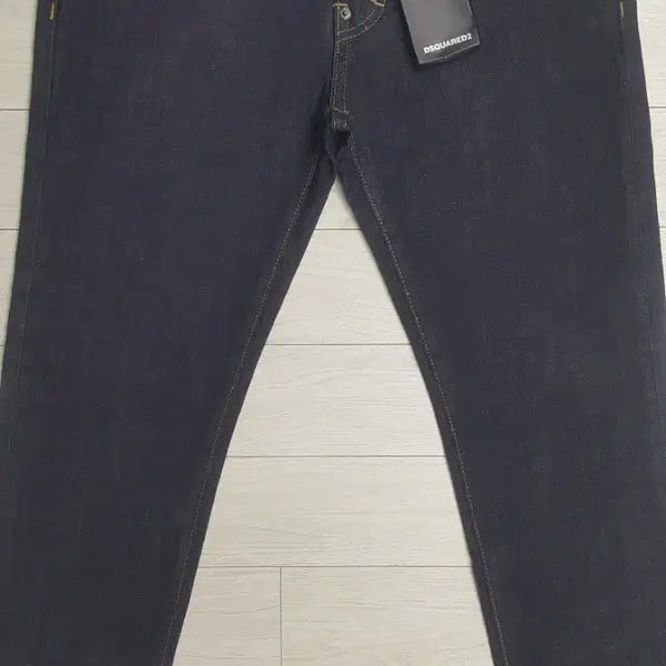 [BUNJANG] Dsquared2 Black Patch Slim Fit Stretch Denim Jeans 32" / 디스퀘어드2(사방스판) 블랙패치 얇은수입대님 32인치(No.381)새상품