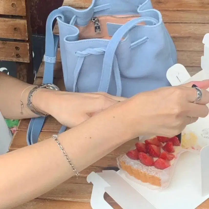 [BUNJANG] MinuteMute Solti Bag Garden Blue Suede / 미닛뮤트 solti bag 솔티 가든블루