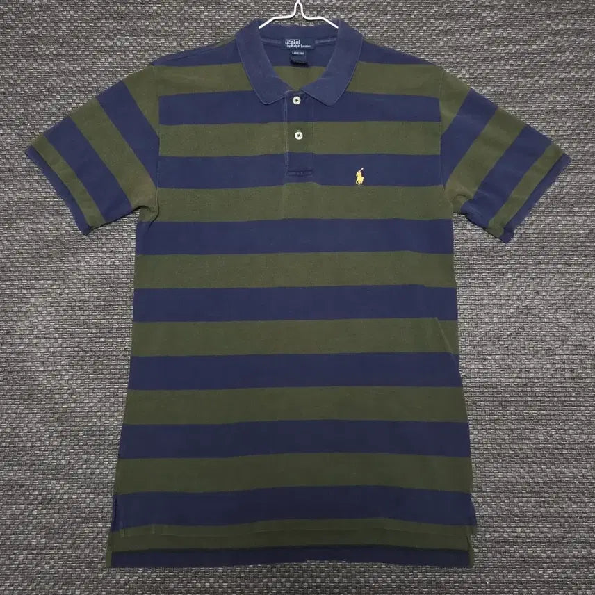 [BUNJANG] Polo Ralph Lauren Striped Short Sleeve Polo Shirt / 폴로 랄프로렌 스트라이프 반팔 카라티