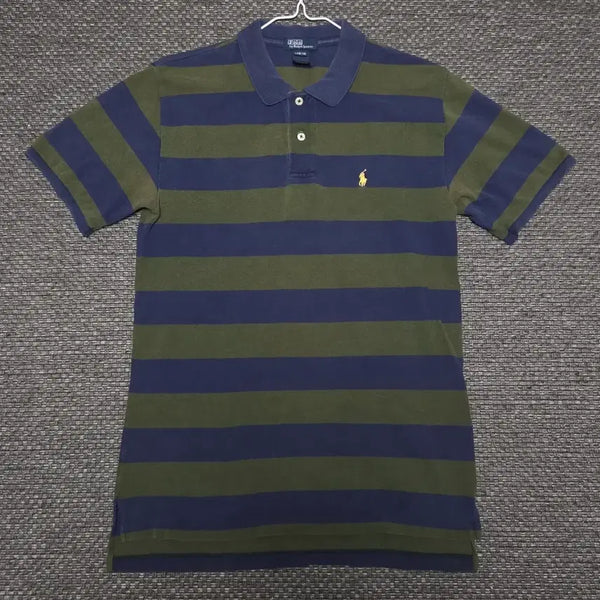 [BUNJANG] Polo Ralph Lauren Striped Short Sleeve Polo Shirt / 폴로 랄프로렌 스트라이프 반팔 카라티