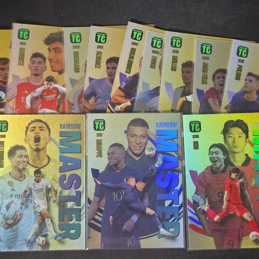 [BUNJANG] Topclass Master Card Bundle Set (Son Heung-min, Mbappé, etc.) - 13 Cards / [Set] Topclass Master 카드 판매 13장(조규성, 음바페 등)
