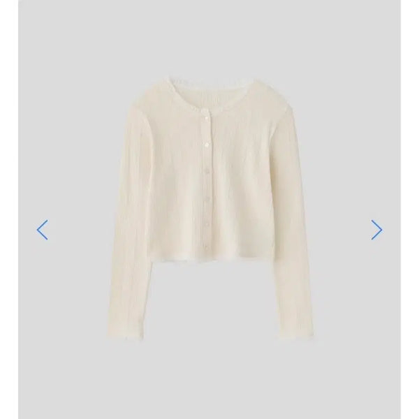 [BUNJANG] TANNAT Day Lace Cardigan Cream / TANNAT 타낫 데이 레이스 가디건 크림 새제품
