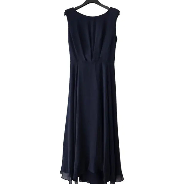 [BUNJANG] Sleeveless Chiffon Dress Navy / F/네이비 민소매 시폰원피스