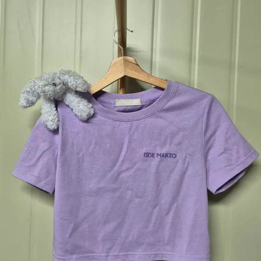 [BUNJANG] 13DE MARZO Purple Short Sleeve T-Shirt / 13DE MARZO 퍼플 반팔 티셔츠