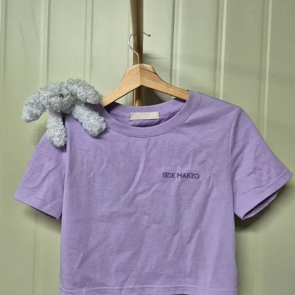 [BUNJANG] 13DE MARZO Purple Short Sleeve T-Shirt / 13DE MARZO 퍼플 반팔 티셔츠