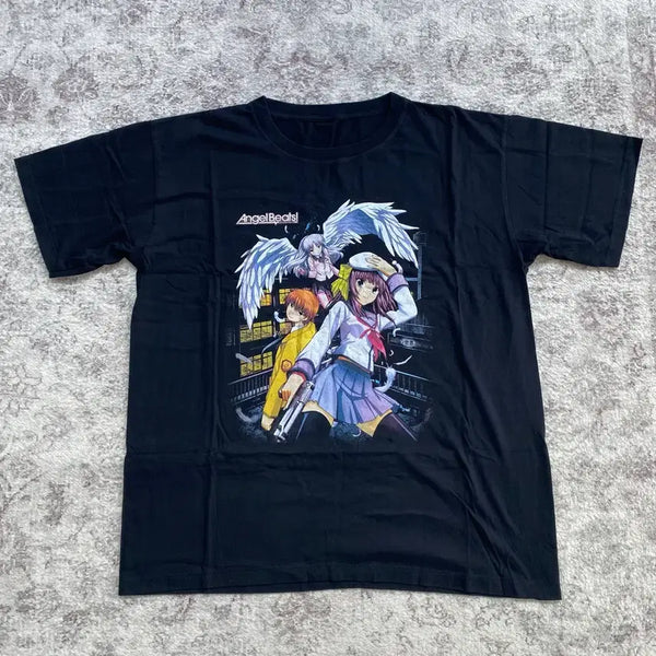 [BUNJANG] Angel Beats! Bootleg Animation T-Shirt / 엔젤비트 부틀렉 애니메이션 티셔츠 애니티