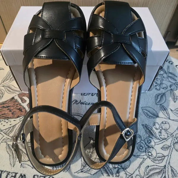[BUNJANG] Women's Black Strap Sandals 240 / 여름샌들240(새상품)여성화 끈샌들  슬리퍼