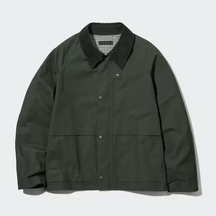 [BUNJANG] Uniqlo Short Utility Jacket Olive 2XL / [새상품] 유니클로 쇼트 유틸리티 자켓 2XL 올리브