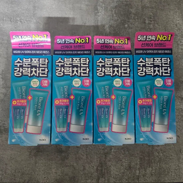 [BUNJANG] Biore UV Aqua Rich Watery Essence Sunscreen SPF50+ PA++++ (Double Set) / 비오레 UV 아쿠아 리치 워터리 에센스