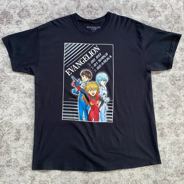 [BUNJANG] Evangelion Official Animation T-Shirt / 에반게리온 오피셜 애니메이션 티셔츠 애니티