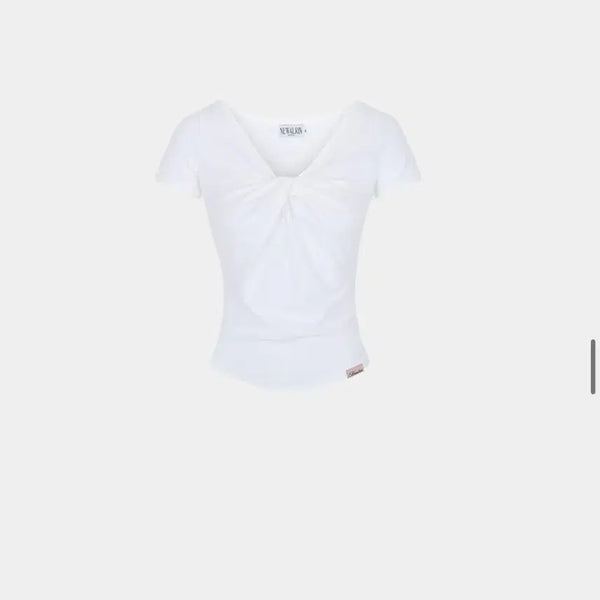 [BUNJANG] Newearlin Luna Summer Twist Shirring Top White S / 바로배송 ) 뉴얼린 루나 썸머 트위스트 셔링탑 화이트 s