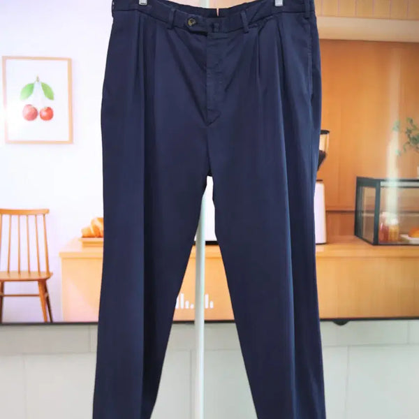 [BUNJANG] Loro Piana Navy Cotton Pants / 원단부터 보시는 로로피아나 네이비 팬츠 35~37
