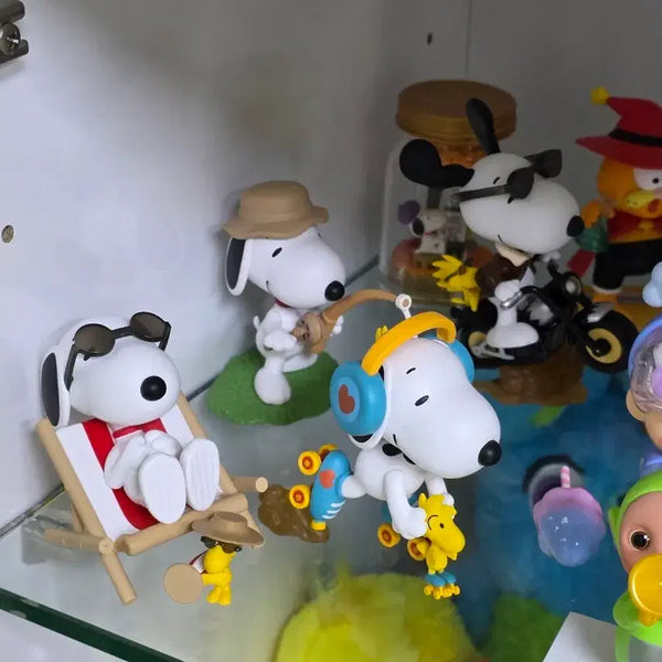 [BUNJANG] Snoopy 4 Types Figure Bundle Set / 스누피 4종 피규어 일괄판매