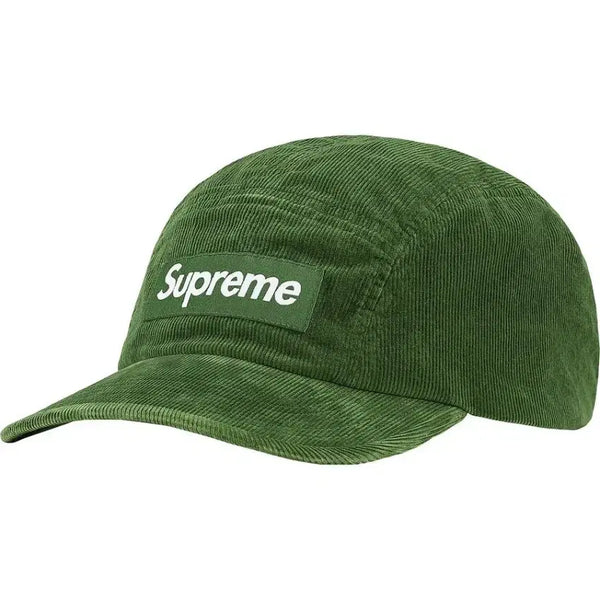 [BUNJANG] Supreme Gore-Tex Corduroy Camp Cap Green / 슈프림 고어텍스 코듀로이 캠프캡 그린