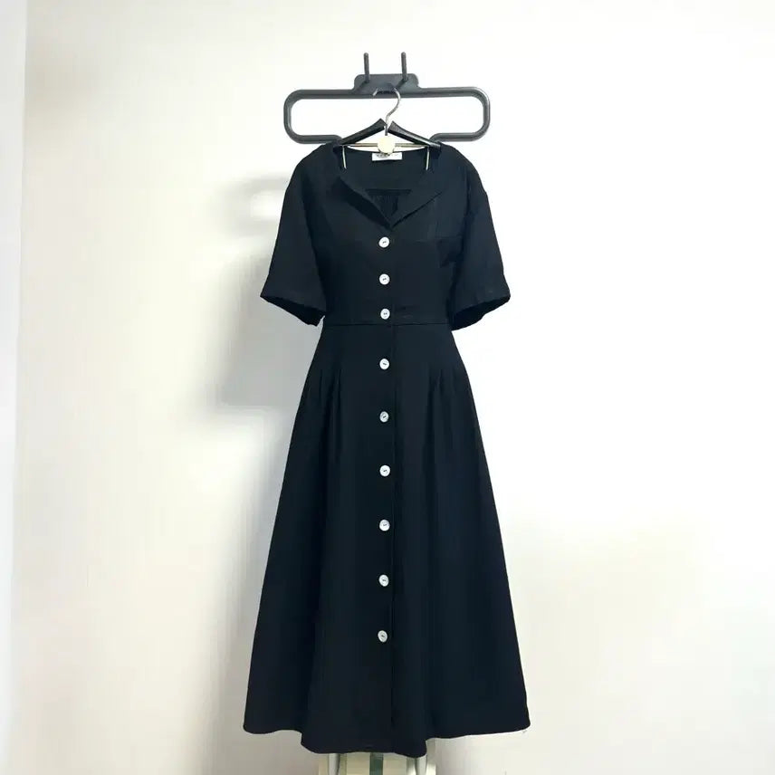 [BUNJANG] Sandro Linen Dress Black Size 2 / 산드로원피스