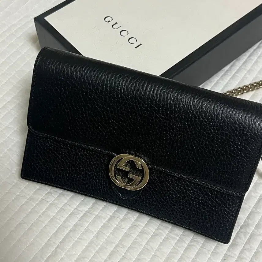 [BUNJANG] Gucci Interlocking Mini Bag Black / 구찌 인터로킹 미니백
