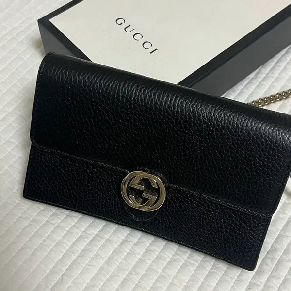 [BUNJANG] Gucci Interlocking Mini Bag Black / 구찌 인터로킹 미니백