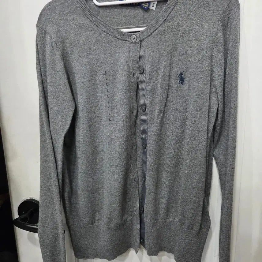 [BUNJANG] Polo Ralph Lauren Women's Cardigan Grey Large / 폴로 랄프로렌 가디건 그레이