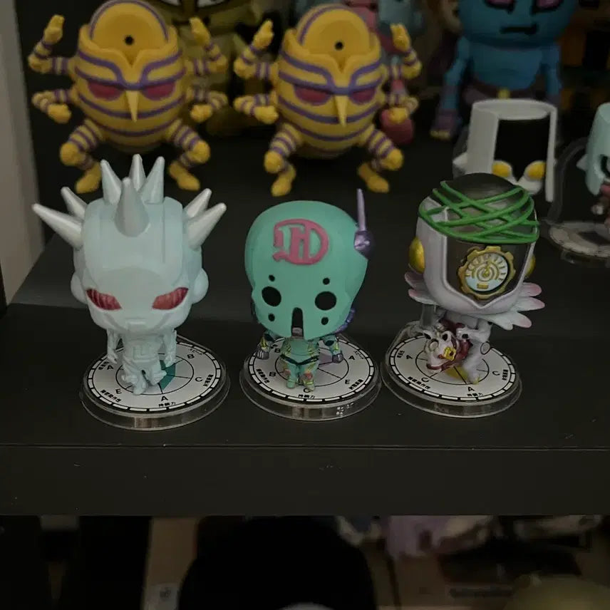 [BUNJANG] JoJo's Bizarre Adventure Stand Figures JoJo Kore 3 Types Set / 죠죠의 기묘한 모험 스탠드 피규어 죠죠 가챠 죠죠코레 3종
