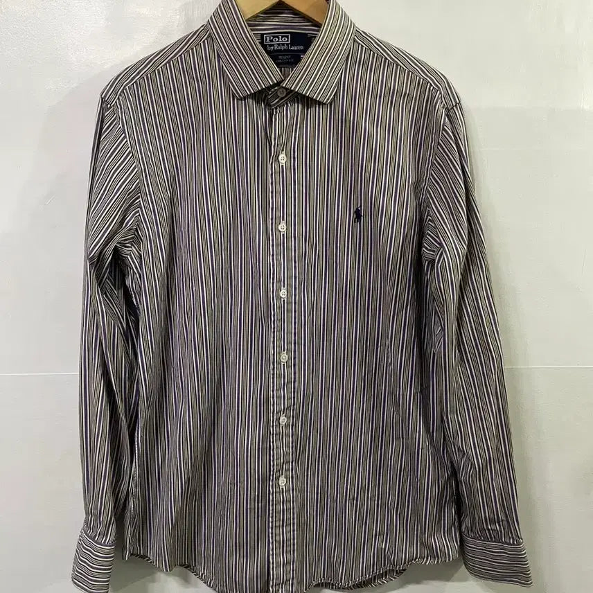 [BUNJANG] Polo Ralph Lauren Long Sleeve Striped Shirt Custom Fit / 폴로 랄프로렌 긴팔 스트라이프 셔츠 100-105 커스텀 핏 사이즈 넉넉