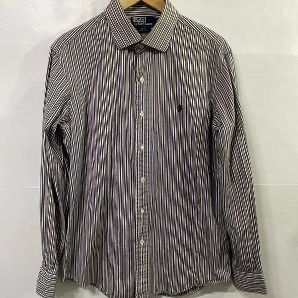 [BUNJANG] Polo Ralph Lauren Long Sleeve Striped Shirt Custom Fit / 폴로 랄프로렌 긴팔 스트라이프 셔츠 100-105 커스텀 핏 사이즈 넉넉