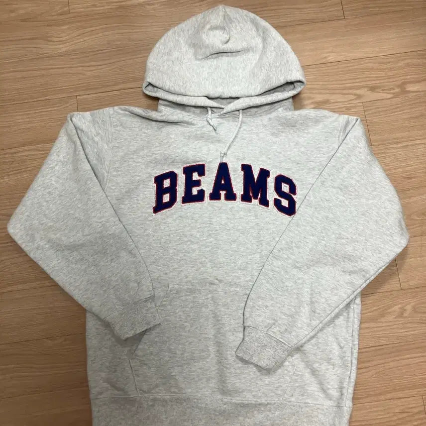 [BUNJANG] BEAMS Ivory Hoodie L / 빔즈 BEAMS 아이보리 후드 후드티  L