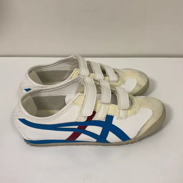 [BUNJANG] Onitsuka Tiger Mexico 66 Velcro White Blue / 오니츠카타이거 멕시코 66 벨크로 화이트 블루