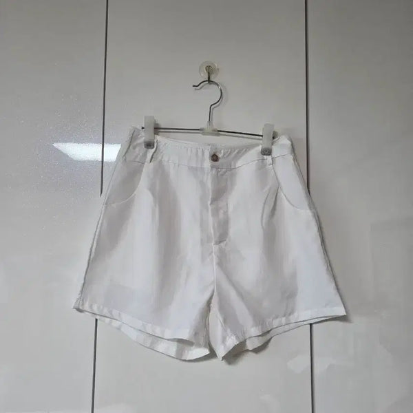 [BUNJANG] Zanzea White Short Pants (Size S) / Zanzea 화이트 숏팬츠 S
