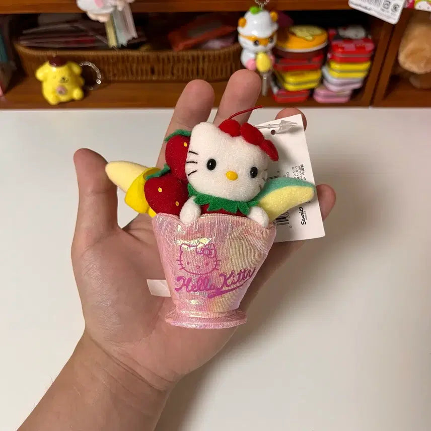 [BUNJANG] Classic Kitty Parfait Kitty Waitress Mascot Doll / 고전키티 파르페키티 웨이트리스 마스코트 인형