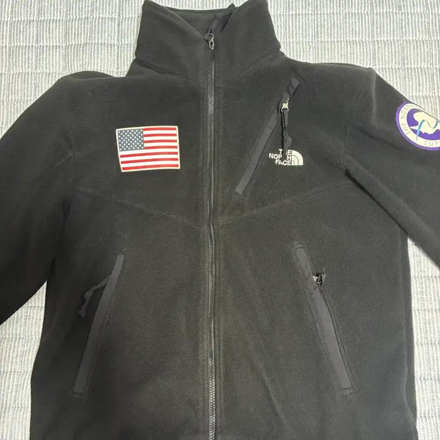 [BUNJANG] Supreme Stars and Stripes Fleece Jacket / 슈프림 성조기 후리스 17ss L사이즈