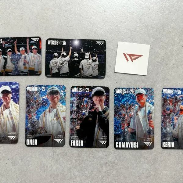 [BUNJANG] T1 Worlds 2025 Champions Photocard Set / MSI ti 월즈 우승 포토카드