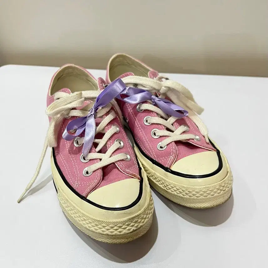 [BUNJANG] Converse Chuck 70 Low Top Pink Shoes / 컨버스 척70 핑크 230-235
