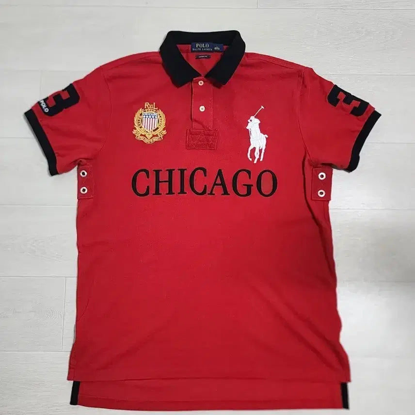 [BUNJANG] Polo Ralph Lauren Big Pony Chicago PK T-shirt L / 폴로 치프키프 빅포니 시카고 PK 카라티 L